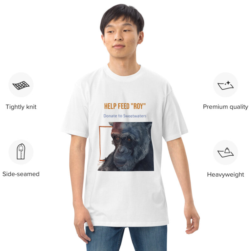 Men’s premium heavyweight tee, Eagle Owl - Image 11