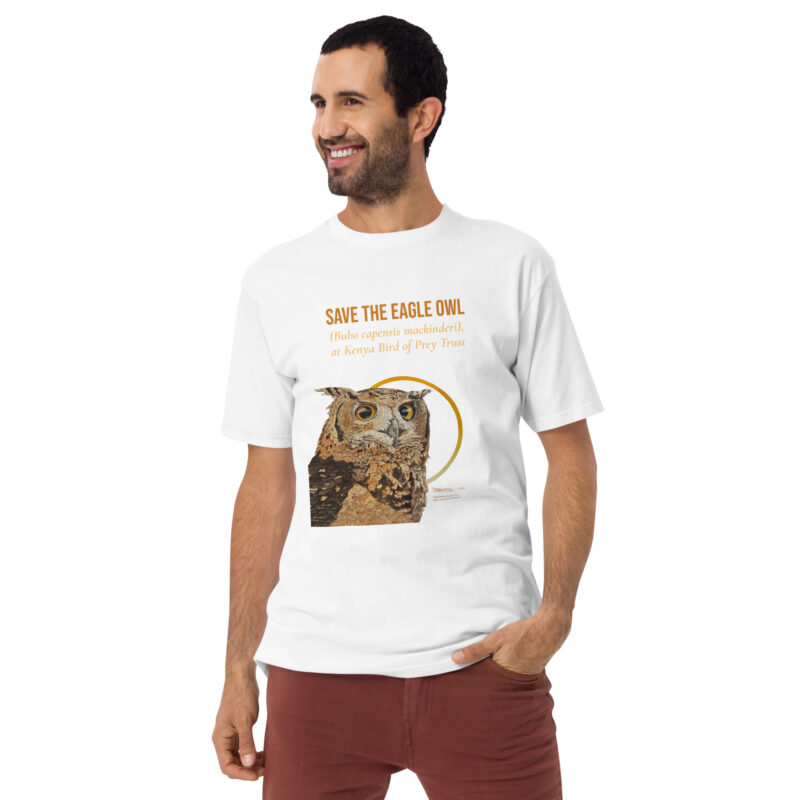 Men’s premium heavyweight tee, Eagle Owl - Image 30