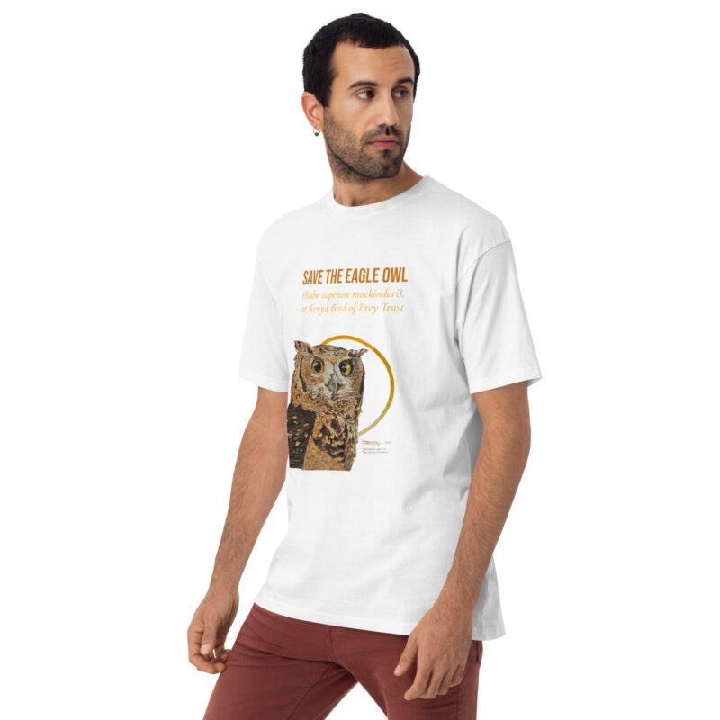 Men’s premium heavyweight tee, Eagle Owl - Image 32