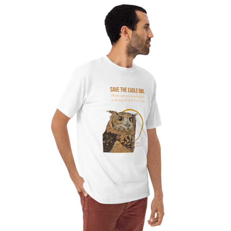 Men’s premium heavyweight tee, Eagle Owl - Image 31