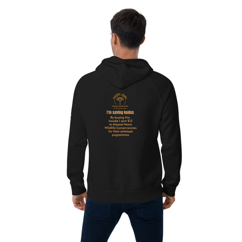 Unisex eco raglan hoodie, Save the Kudu - Image 20