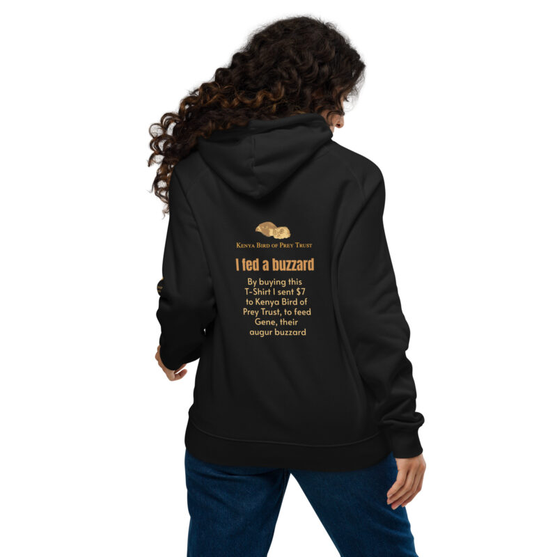 Unisex eco raglan hoodie, Go feed a buzzard - Image 4