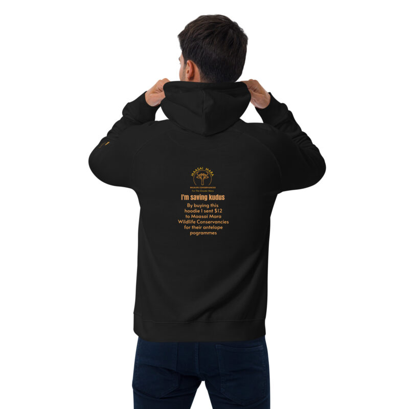 Unisex eco raglan hoodie, Save the Kudu - Image 19
