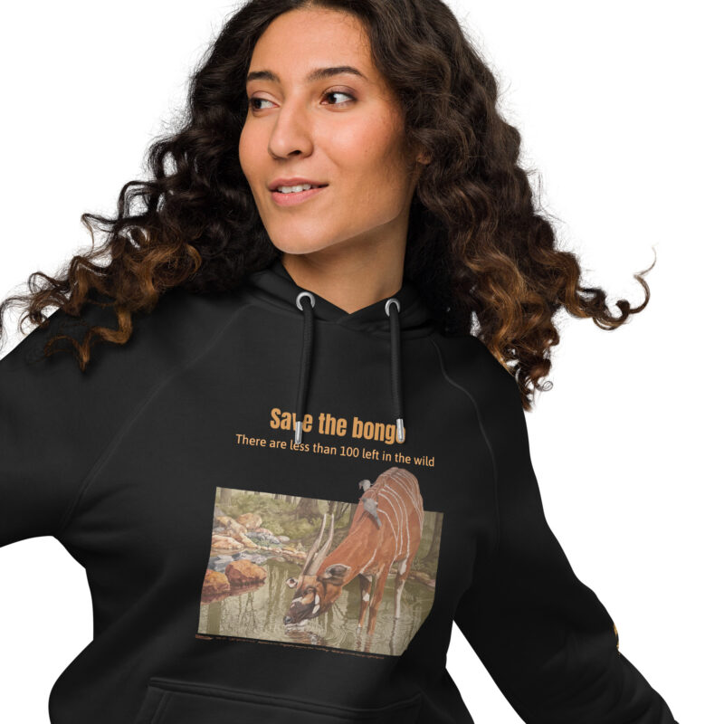 Unisex eco raglan hoodie, Save the bongo - Image 2