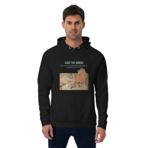 Unisex eco raglan hoodie, save the bongo
