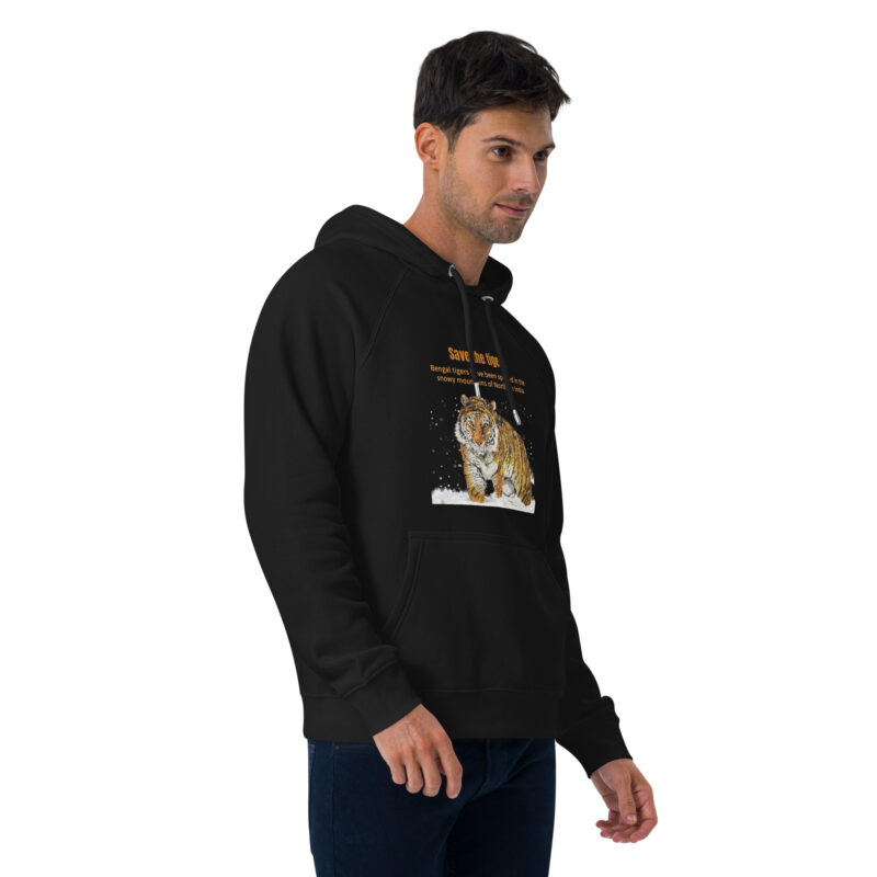 Unisex eco raglan hoodie, bengal tiger - Image 28