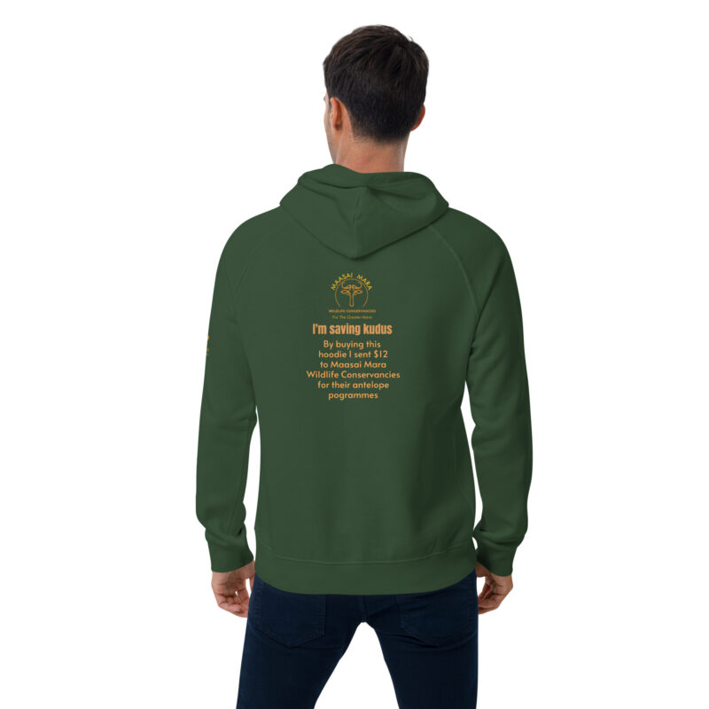 Unisex eco raglan hoodie, Save the Kudu - Image 47
