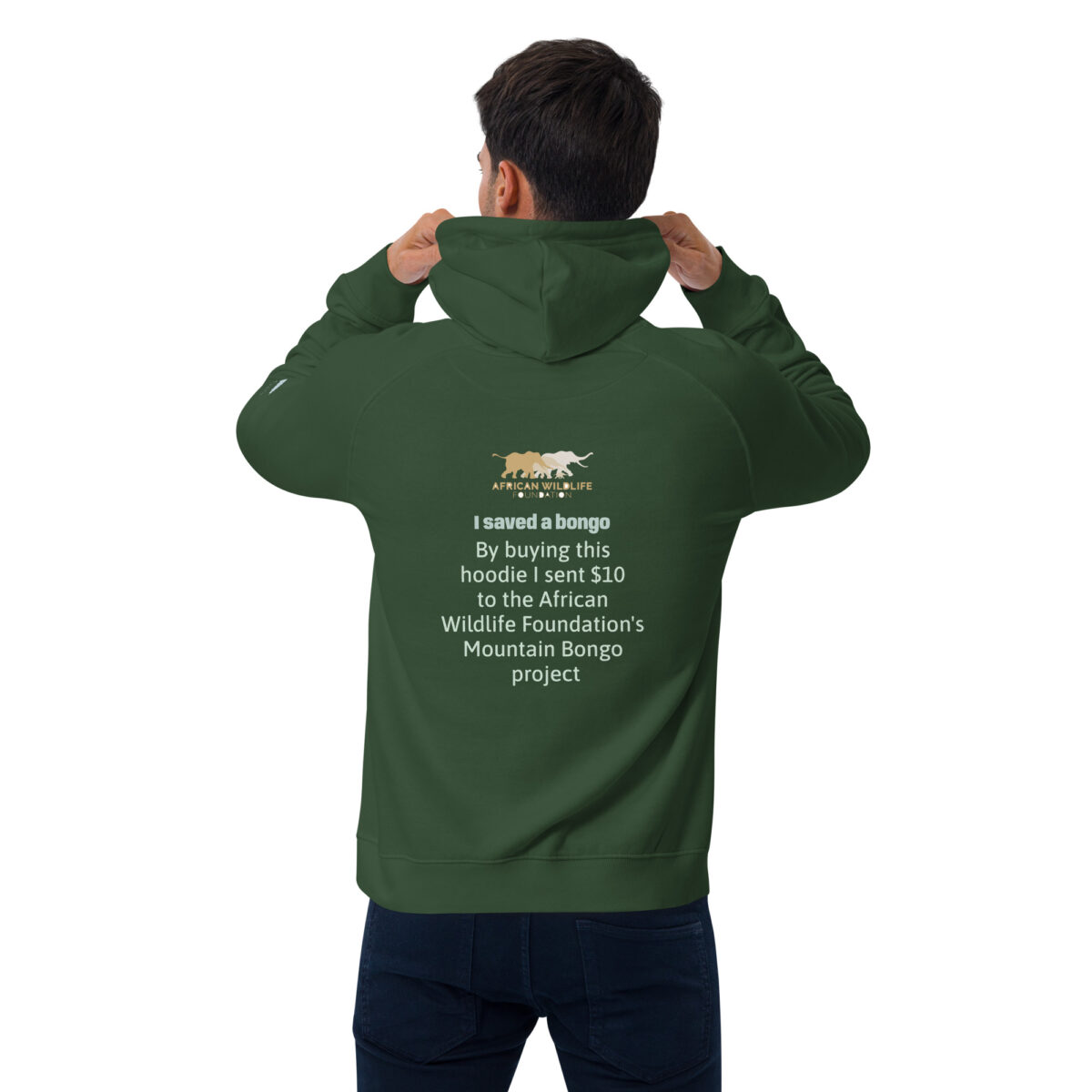 Unisex eco raglan hoodie, save the bongo - Image 22