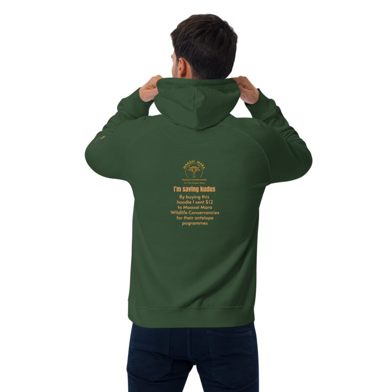 Unisex eco raglan hoodie, Save the Kudu - Image 46