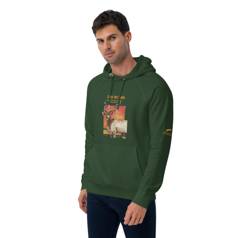 Unisex eco raglan hoodie, Save the Kudu - Image 49