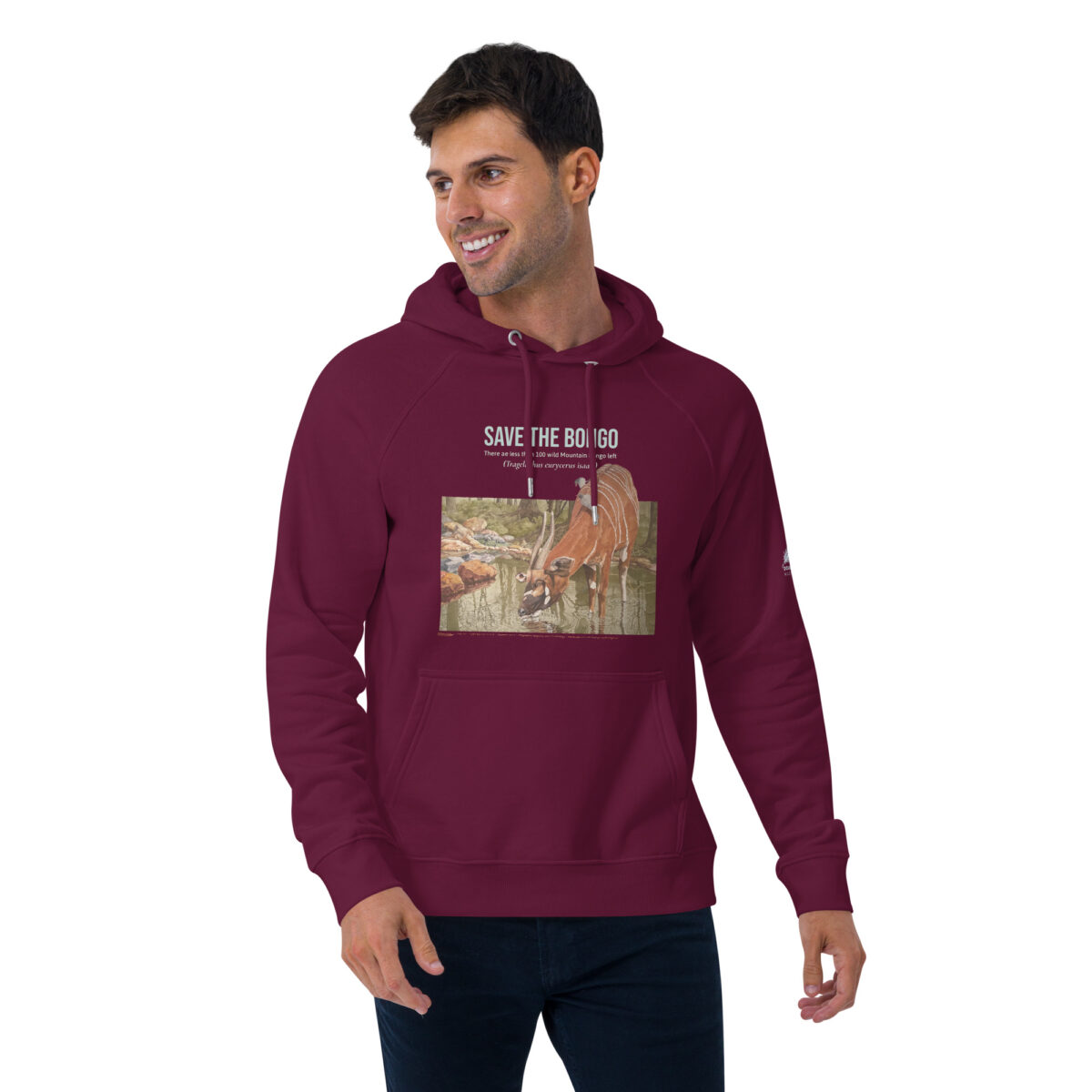 Unisex eco raglan hoodie, save the bongo - Image 11