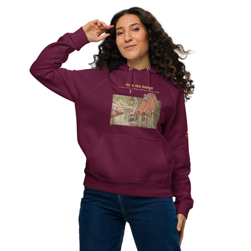 Unisex eco raglan hoodie, Save the bongo - Image 4