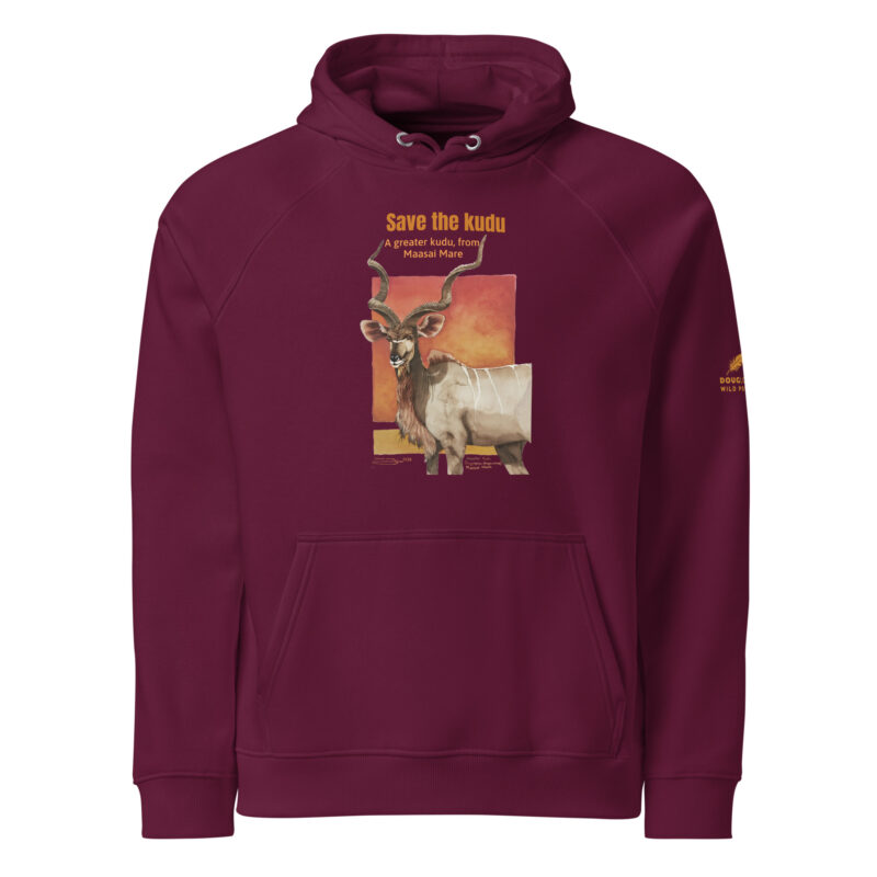 Unisex eco raglan hoodie, Save the Kudu - Image 7