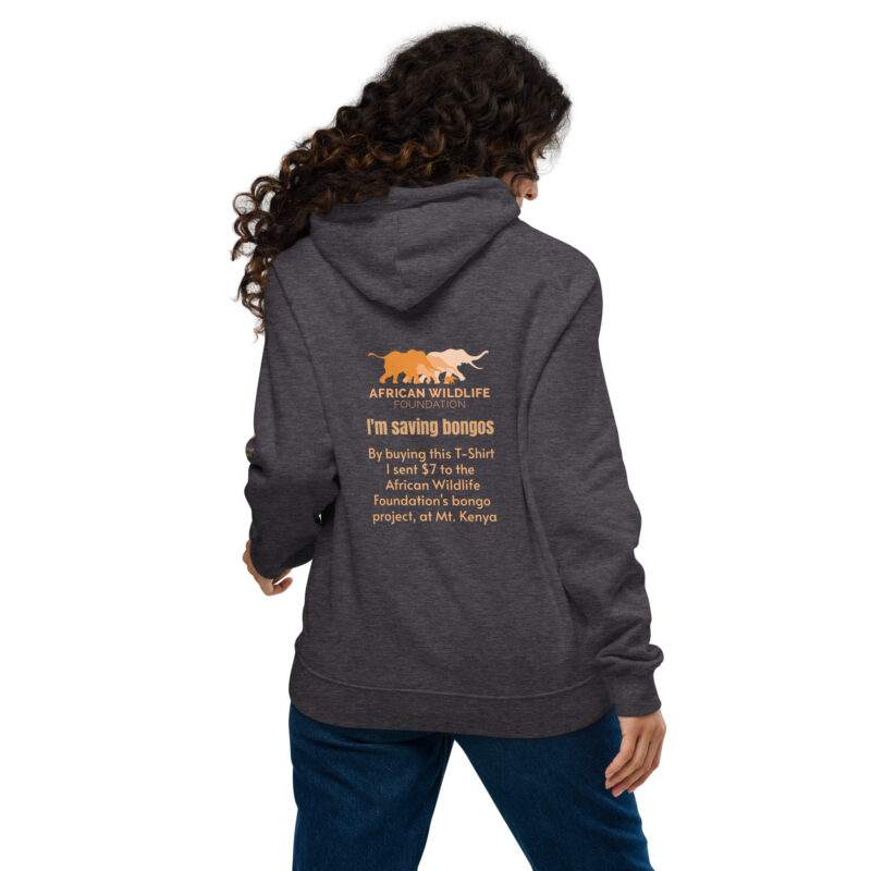 Unisex eco raglan hoodie, Save the bongo - Image 9