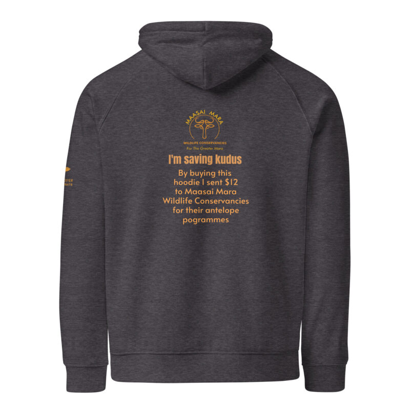 Unisex eco raglan hoodie, Save the Kudu - Image 8