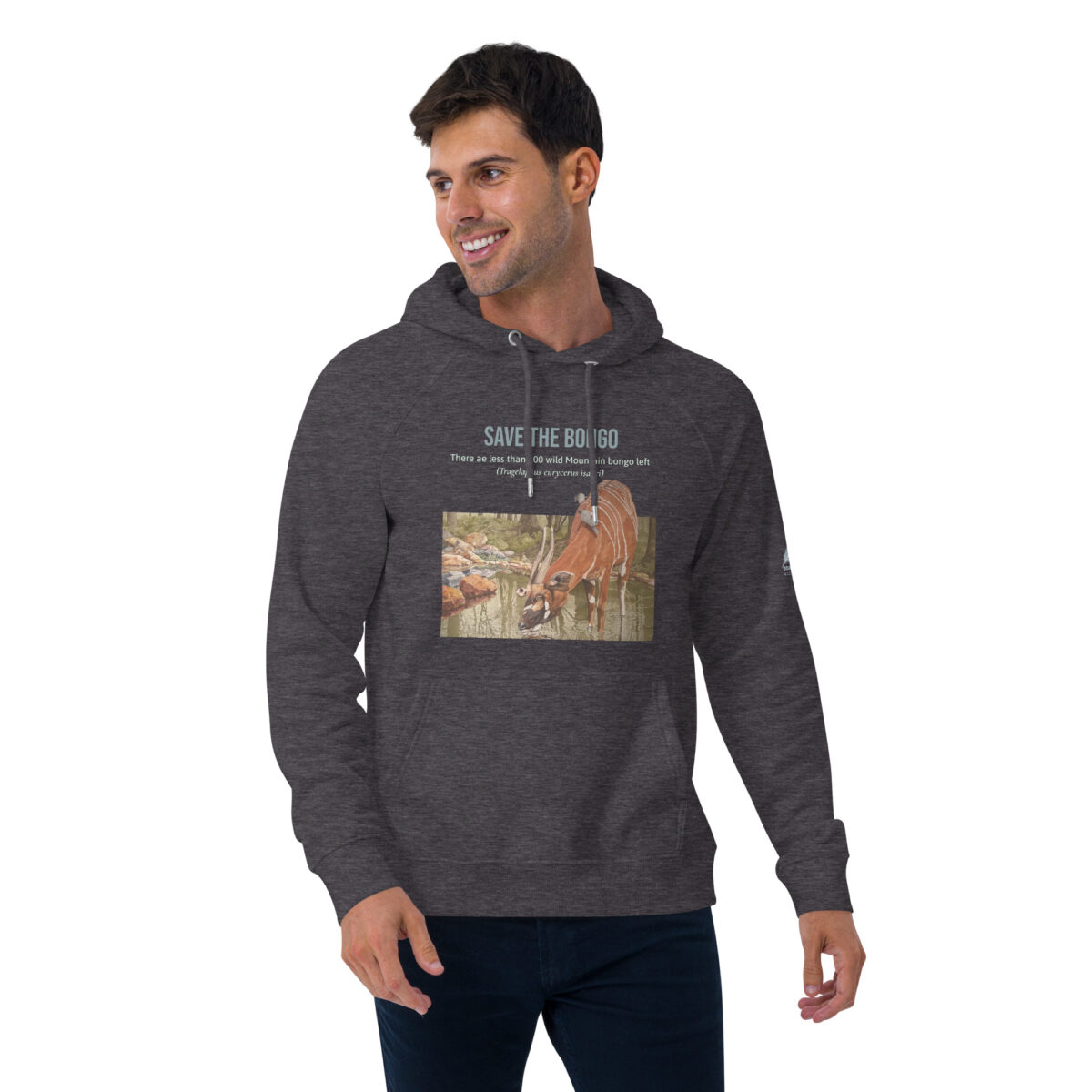 Unisex eco raglan hoodie, save the bongo - Image 11