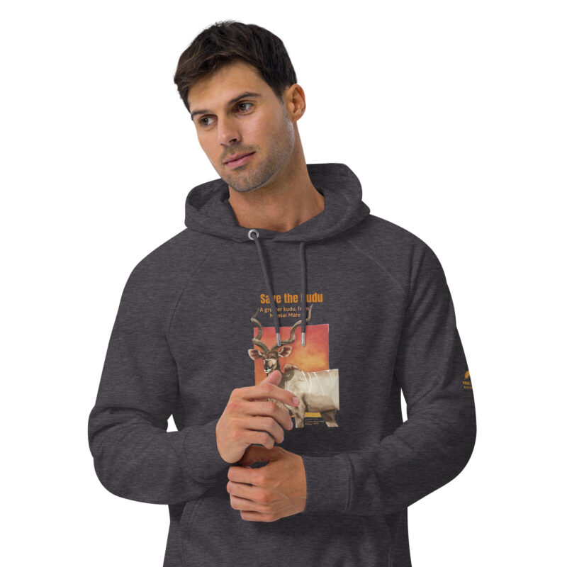 Unisex eco raglan hoodie, Save the Kudu - Image 36