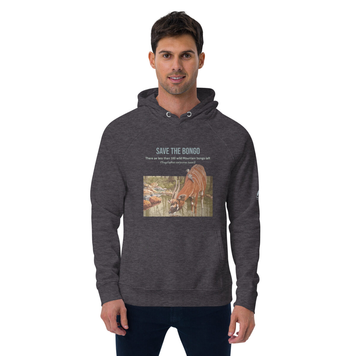 Unisex eco raglan hoodie, save the bongo - Image 10