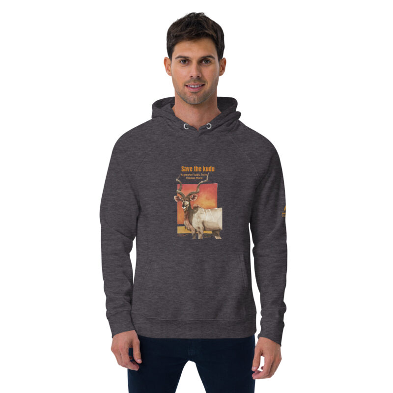 Unisex eco raglan hoodie, Save the Kudu - Image 34