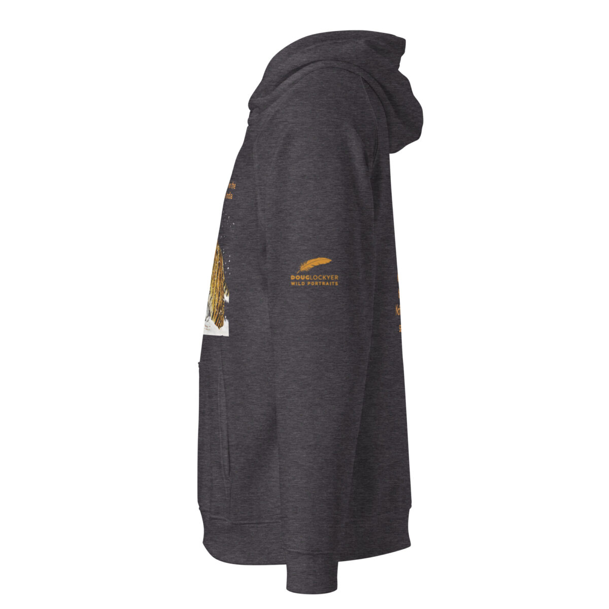 Unisex eco raglan hoodie, bengal tiger - Image 12