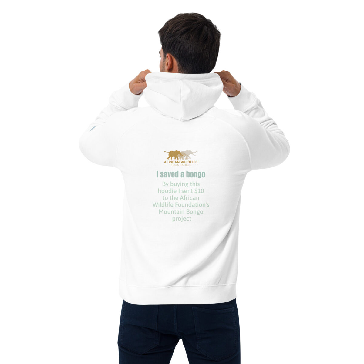 Unisex eco raglan hoodie, save the bongo - Image 40
