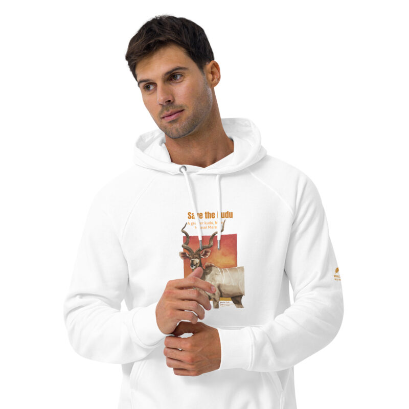 Unisex eco raglan hoodie, Save the Kudu - Image 54
