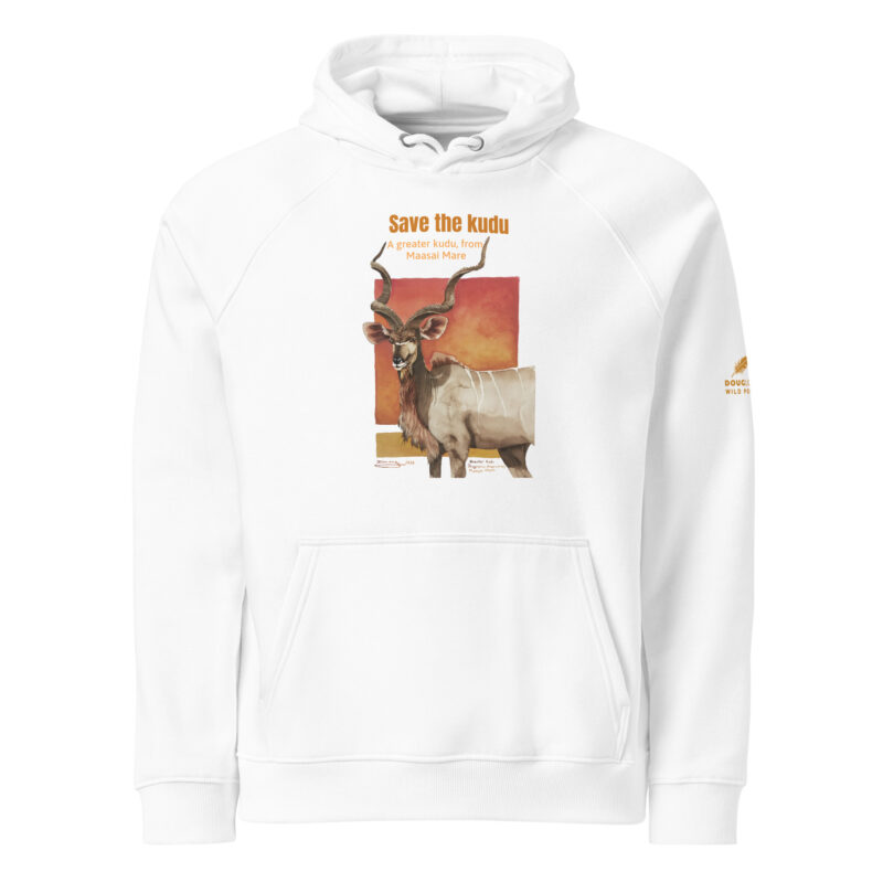 Unisex eco raglan hoodie, Save the Kudu - Image 15