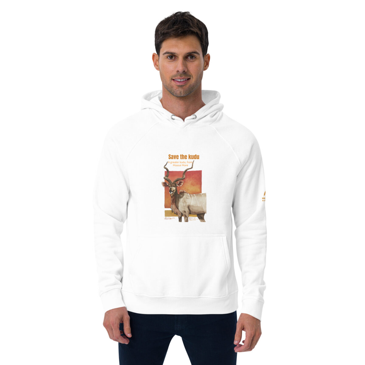 Unisex eco raglan hoodie, Save the Kudu - Image 52