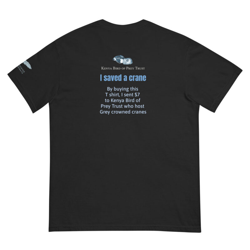 Unisex garment-dyed heavyweight t-shirt, save the cranes - Image 2