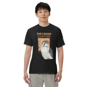 Unisex garment-dyed heavyweight t-shirt, feed the buzzards