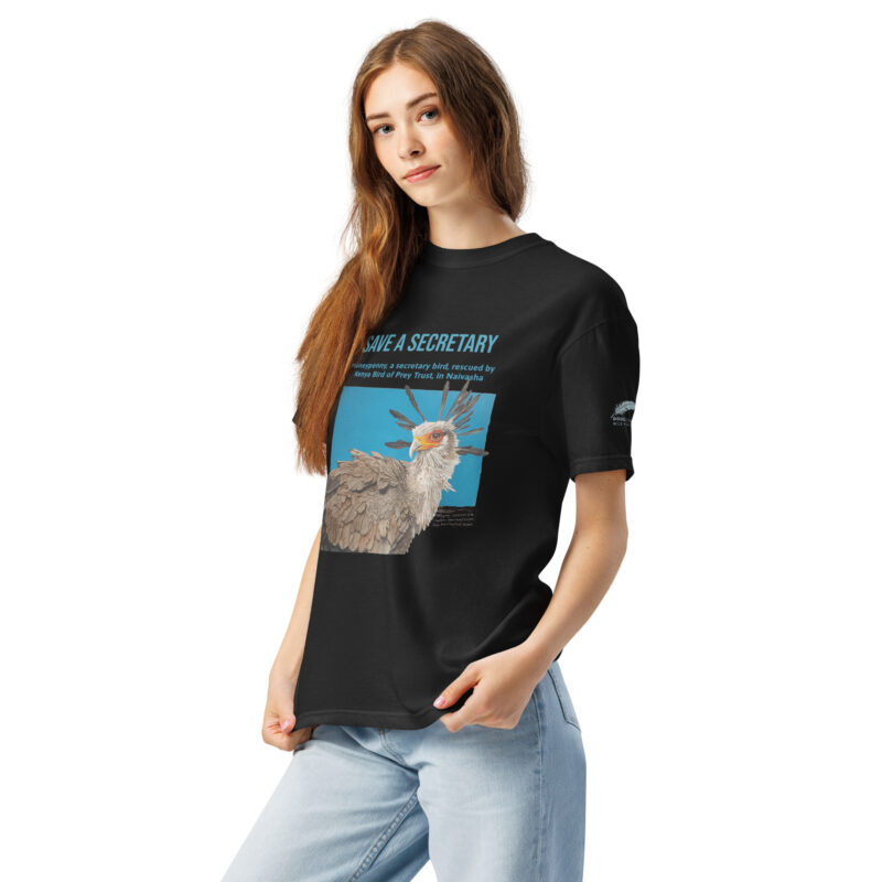 Unisex garment-dyed heavyweight t-shirt, save a secretary - Image 3