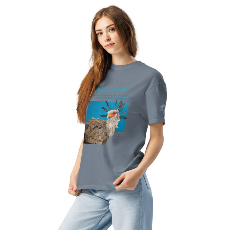 Unisex garment-dyed heavyweight t-shirt, save a secretary - Image 35