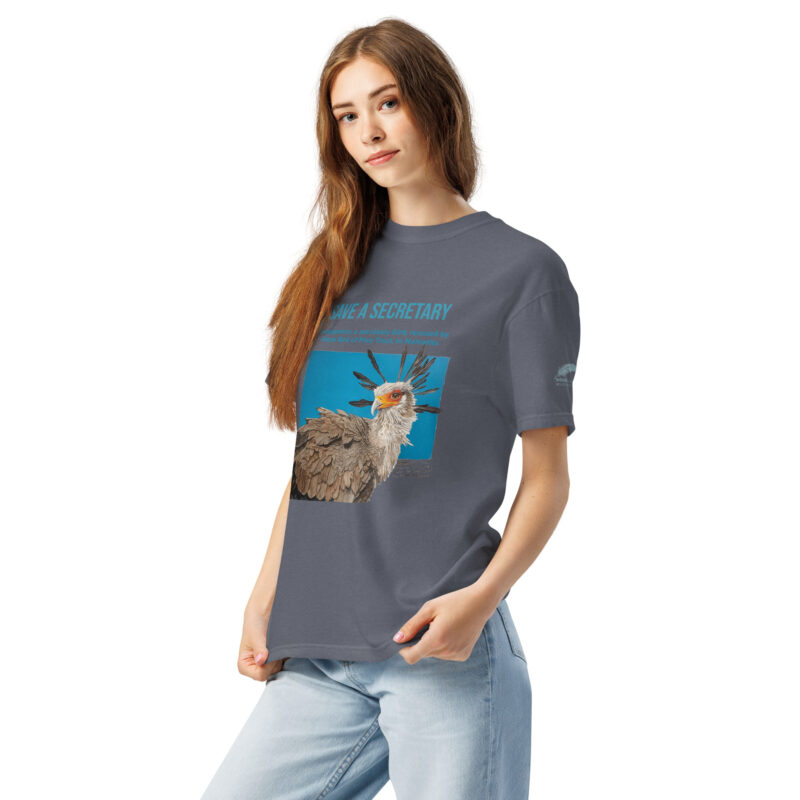 Unisex garment-dyed heavyweight t-shirt, save a secretary - Image 27