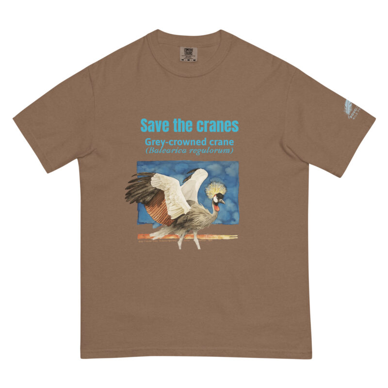 Unisex garment-dyed heavyweight t-shirt, save the cranes - Image 15