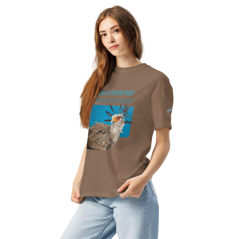 Unisex garment-dyed heavyweight t-shirt, save a secretary - Image 31
