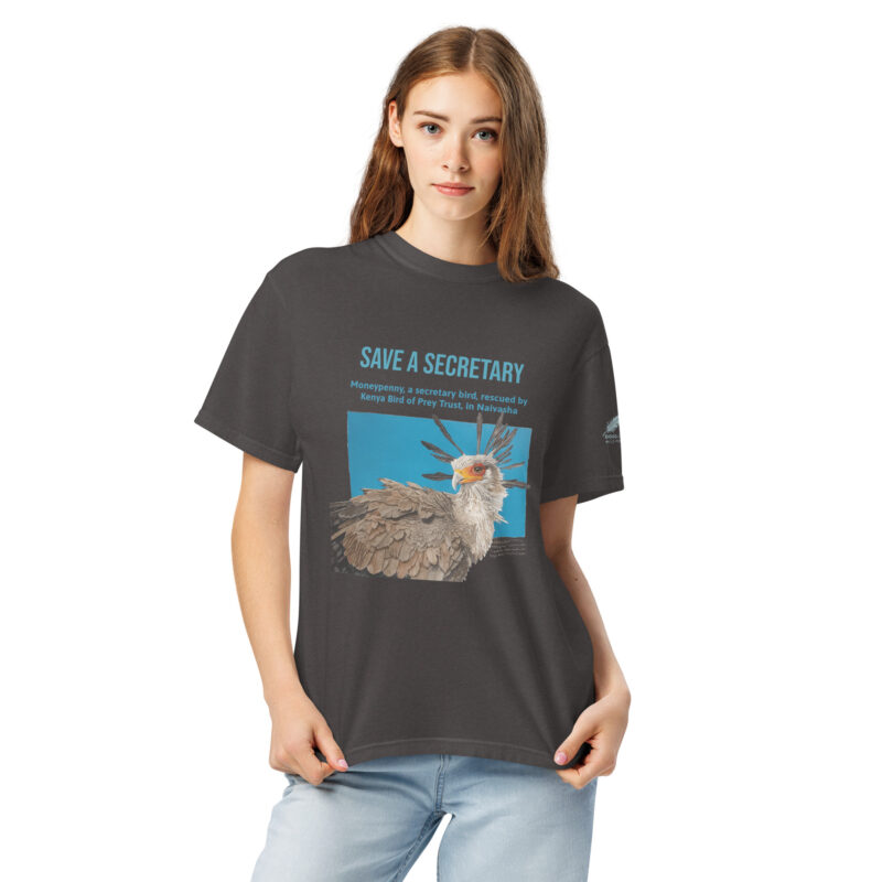 Unisex garment-dyed heavyweight t-shirt, save a secretary - Image 14