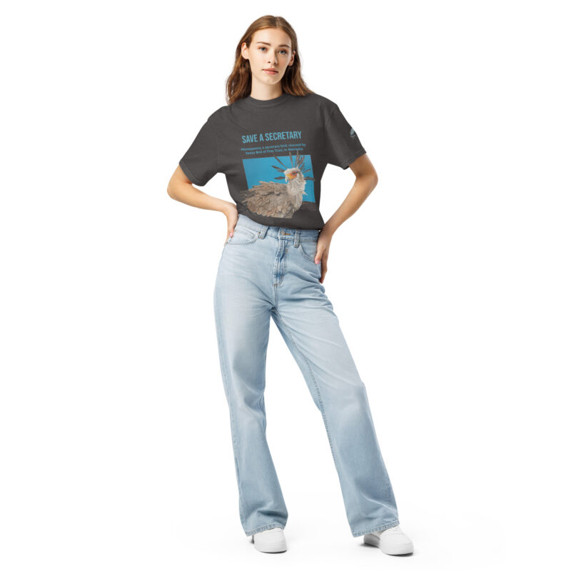 Unisex garment-dyed heavyweight t-shirt, save a secretary - Image 13