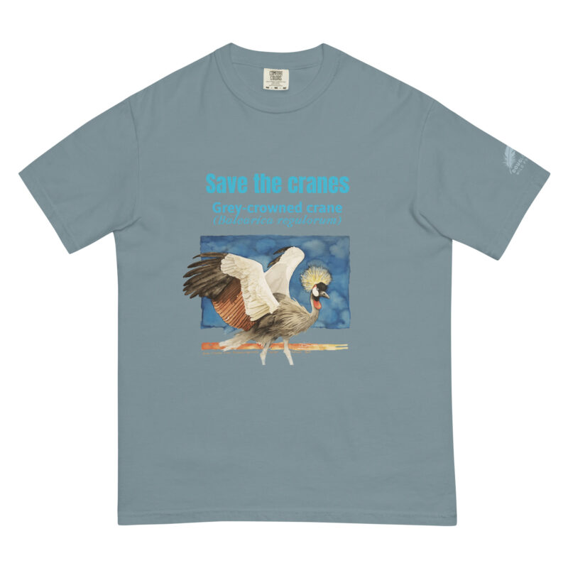 Unisex garment-dyed heavyweight t-shirt, save the cranes - Image 19