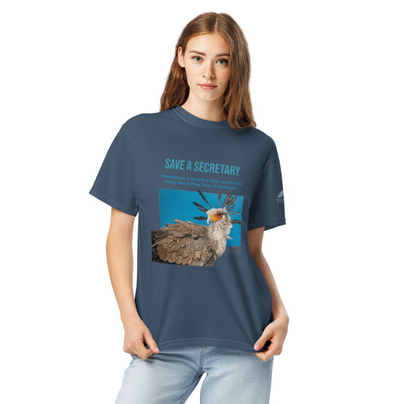 Unisex garment-dyed heavyweight t-shirt, save a secretary - Image 18