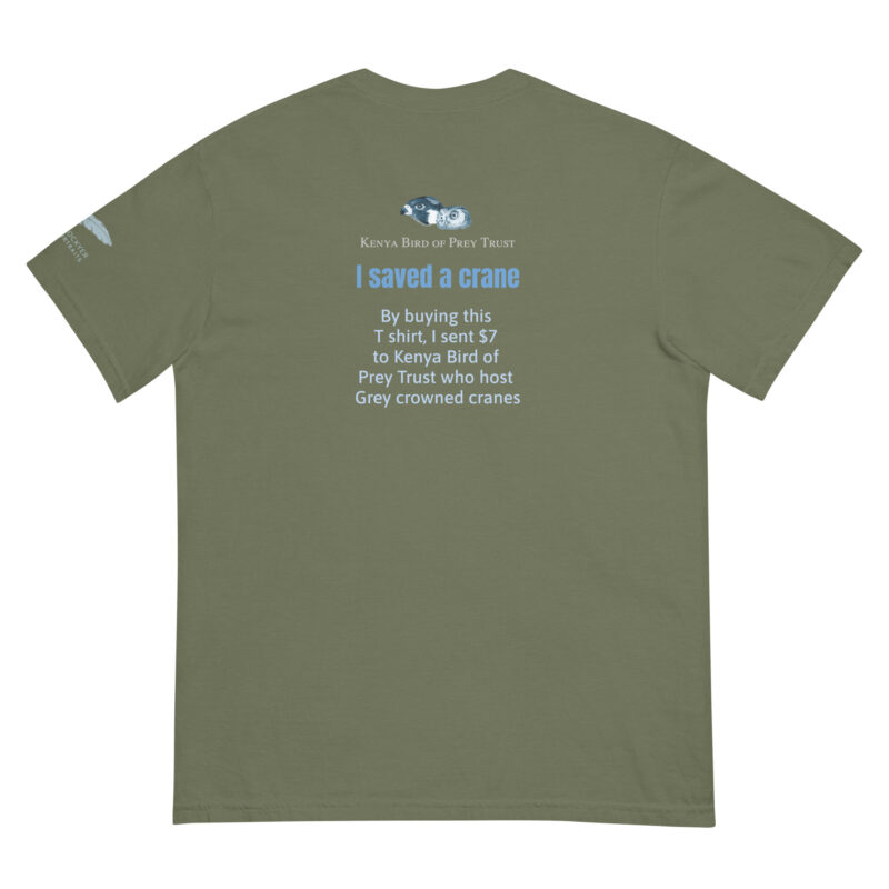 Unisex garment-dyed heavyweight t-shirt, save the cranes - Image 18