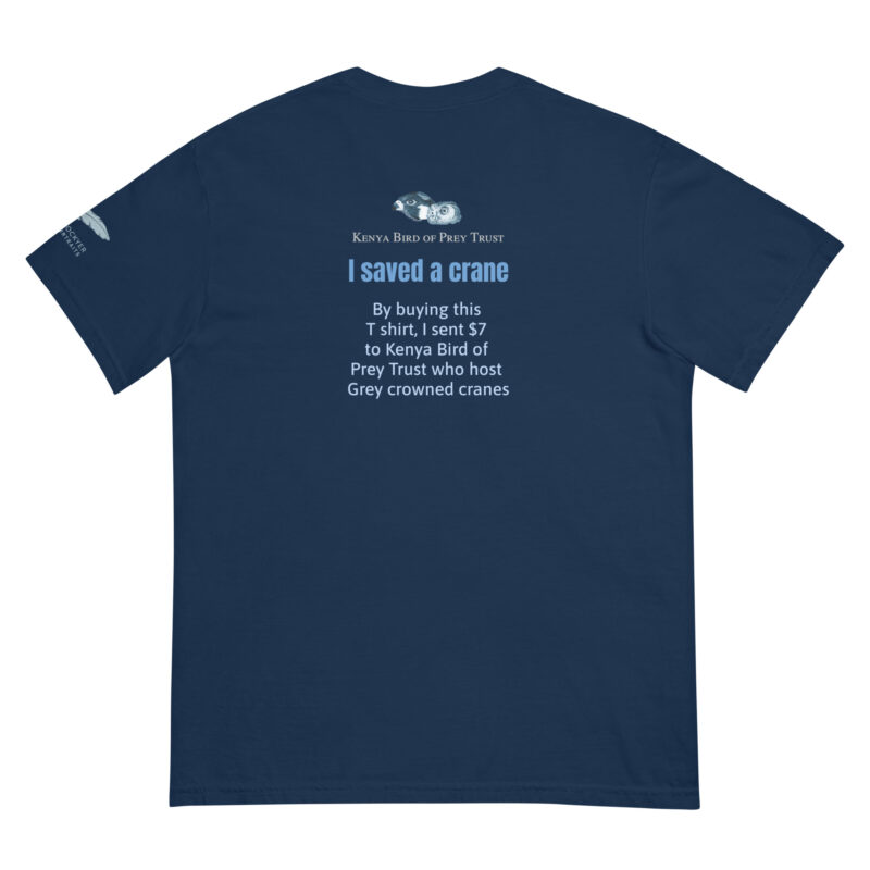 Unisex garment-dyed heavyweight t-shirt, save the cranes - Image 4