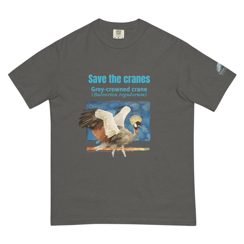Unisex garment-dyed heavyweight t-shirt, save the cranes - Image 11