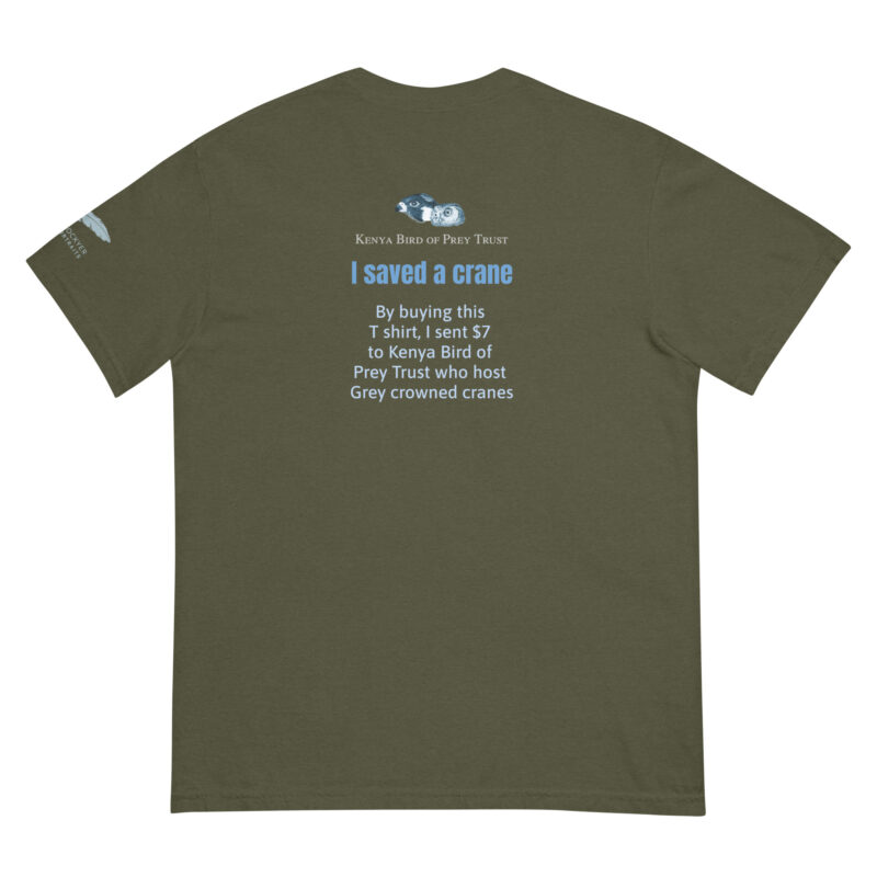 Unisex garment-dyed heavyweight t-shirt, save the cranes - Image 6