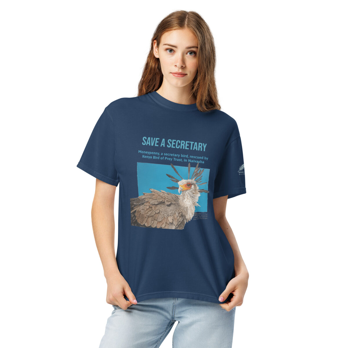 Unisex garment-dyed heavyweight t-shirt, save a secretary - Image 10