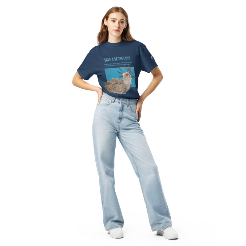 Unisex garment-dyed heavyweight t-shirt, save a secretary - Image 9