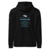 Unisex organic mid-weight hoodie, save Lake Naivasha (saddle-billed stork) - Image 4