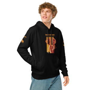 Unisex organic mid-weight hoodie, SAVE THE ELEPHANTS ("TIM") 2
