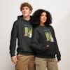Unisex organic mid-weight hoodie, save Lake Naivasha (saddle-billed stork) - Image 21