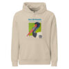 Unisex organic mid-weight hoodie, save Lake Naivasha (saddle-billed stork) - Image 15