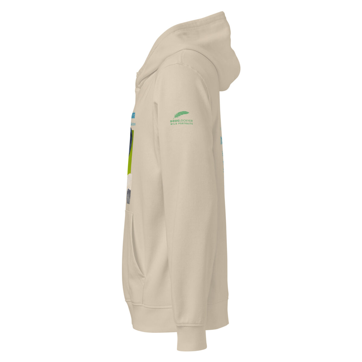 Unisex organic mid-weight hoodie, save Lake Naivasha (saddle-billed stork) - Image 16